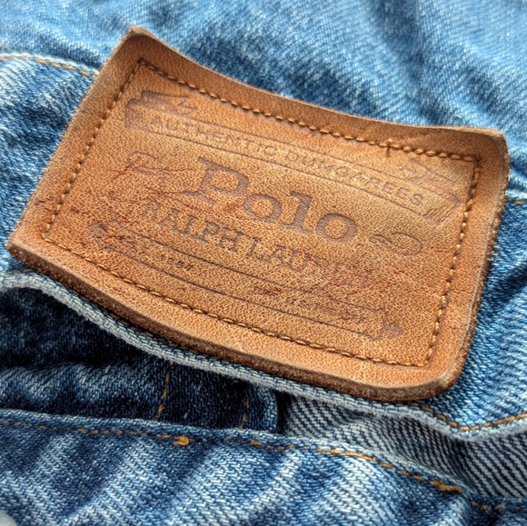 Polo Ralph Lauren Jackets & Blazers - SOLD 🚫 Vintage Ralph Lauren Country Polo Blue Denim Cropped Jacket